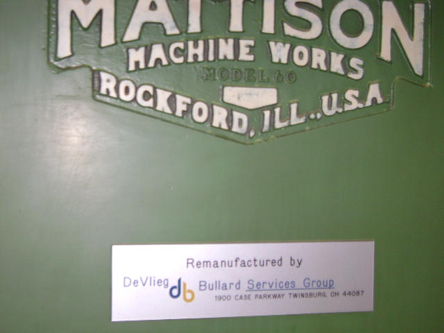 Mattison CNC Rotary Surface Grinder, Machine ID: 5529